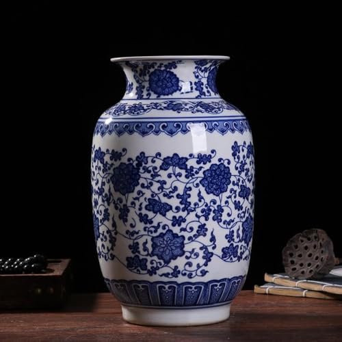 景徳鎮陶磁パステルカラー万寿無疆四方花瓶 陶磁器 装飾品 現代工芸品美術品 置物 景徳鎮 染付麒麟文壺 高さ約23.5cm 中国美術 陶磁器 希少 花瓶 白磁